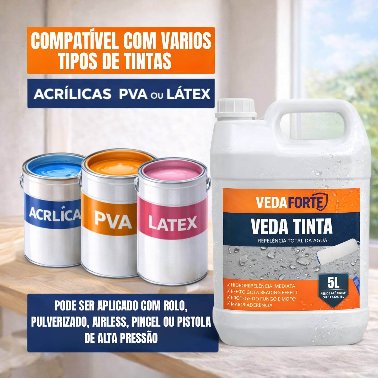 Preparação da tinta com aditivo